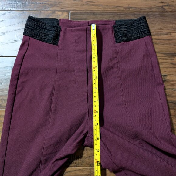 RW&CO slim dress pant leggings burgundy size XS - Picture 6 of 15